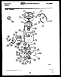 TUB DETAIL Diagram and Parts List for AW200G1W  Kelvinator Washer