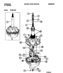 TRANSMISSION Diagram and Parts List for FWX223LBS1  Frigidaire Washer