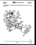 CABINET AND COMPONENT PARTS Diagram and Parts List for DEFW1  Frigidaire Dryer