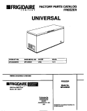 COVER Diagram and Parts List for MFC05M3BW1  Frigidaire Freezer