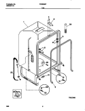 TUB Diagram and Parts List for FDB835RFB0  Frigidaire Dishwasher
