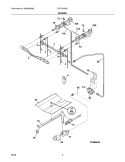 BURNER Diagram and Parts List for TGF316GSC  Tappan Range