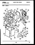 CABINET PARTS AND HEATER Diagram and Parts List for LCE441AL1  Frigidaire Washer
