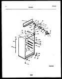 CABINET PARTS Diagram and Parts List for RT15F5YX4B  Gibson Refrigerator