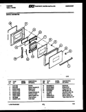 DOOR PARTS Diagram and Parts List for OH27S7ZYB  Gibson Wall Oven