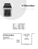 COVER Diagram and Parts List for CEI30GF5GSB  Electrolux Range