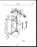 CABINET PARTS Diagram and Parts List for GTN217BH5  Frigidaire Refrigerator