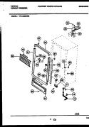 CABINET PARTS Diagram and Parts List for TFU14M5AW2  Tappan Freezer