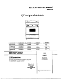 COVER Diagram and Parts List for FGF326WGSGTH  Frigidaire Range