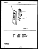 CONTROL PANEL Diagram and Parts List for 56-4861-10-06  Tappan Microwave