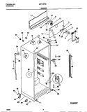 CABINET Diagram and Parts List for MRT16PNED0  Frigidaire Refrigerator