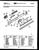 CONTROL PANEL Diagram and Parts List for RG533NW1  Frigidaire Range