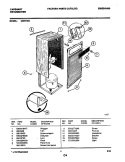 WRAPPER Diagram and Parts List for CDH15E2  Frigidaire Dehumidifier
