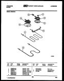 BROILER PARTS Diagram and Parts List for R30BCH4  Frigidaire Range