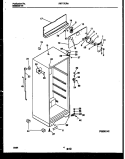CABINET PARTS Diagram and Parts List for FRT17CRAW1  Frigidaire Refrigerator