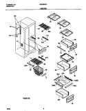 SHELVES Diagram and Parts List for GRS26ZRHW5  Gibson Refrigerator