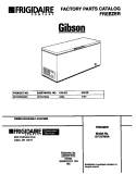 COVER Diagram and Parts List for GFC07M3AD2  Gibson Freezer