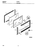 UPPER DOOR Diagram and Parts List for TGO336BFDA  Tappan Range
