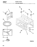 CAVITY AND TURNTABLE Diagram and Parts List for FEB796BBBA  Frigidaire Microwave Oven Combo