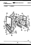 DOOR PARTS Diagram and Parts List for DW4600PW1  Frigidaire Dishwasher
