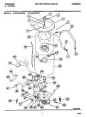 TUBS, HOSES, MOTOR Diagram and Parts List for FWS235RBS0  Frigidaire Washer