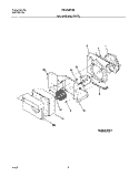 AIR HANDLING PARTS Diagram and Parts List for FAC052K7A9  Frigidaire Air Conditioner