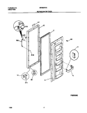 REFRIGERATOR DOOR Diagram and Parts List for MRS20HNGD0  Frigidaire Refrigerator