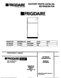 COVER Diagram and Parts List for FRT18KRED0  Frigidaire Refrigerator