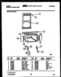 CABINET AND INSTALLATION PARTS Diagram and Parts List for AK27E6RWA  Gibson Air Conditioner
