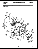 DOOR PARTS Diagram and Parts List for DEFW2  Frigidaire Dryer