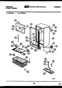 CABINET PARTS Diagram and Parts List for UFP16DL6  Frigidaire Freezer