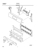 BACKGUARD Diagram and Parts List for FGF366ASA  Frigidaire Range
