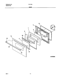 DOOR Diagram and Parts List for FLF316AQA  Frigidaire Range