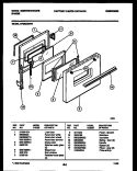 DOOR PARTS Diagram and Parts List for KF520GDH7  Frigidaire Range