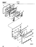 DOOR Diagram and Parts List for FED387CFBA  Frigidaire Wall Oven
