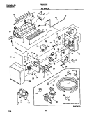 ICE MAKER Diagram and Parts List for FRS26ZGHB1  Frigidaire Refrigerator