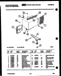 CABINET AND INSTALLATION PARTS Diagram and Parts List for AL119K1A1  Frigidaire Air Conditioner