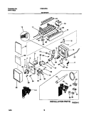 ICE MAKER Diagram and Parts List for FRS24ZGGD4  Frigidaire Refrigerator