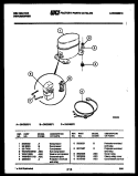 COMPRESSOR PARTS Diagram and Parts List for DHC400F1  Kelvinator Dehumidifier