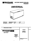 COVER Diagram and Parts List for MFC15M3BW2  Frigidaire Freezer