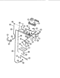 BURNERS, MANIFOLD, GAS CONTROL Diagram and Parts List for 32-1007-00-04  Tappan Range