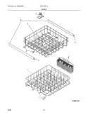 RACKS Diagram and Parts List for FDB1450CHB4  Frigidaire Dishwasher