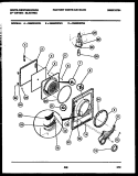 DOOR PARTS Diagram and Parts List for DE650KDW4  Frigidaire Dryer