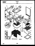 BODY PARTS Diagram and Parts List for FEF342BADA  Frigidaire Range