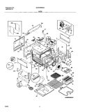 BODY Diagram and Parts List for GLES388CSA  Frigidaire Range