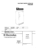 COVER Diagram and Parts List for GFU20F7GW5  Gibson Freezer