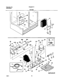 SYSTEM Diagram and Parts List for FRS23KF7AB2  Frigidaire Refrigerator