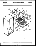 SHELVES AND SUPPORTS Diagram and Parts List for FPI17TPW0  Frigidaire Refrigerator