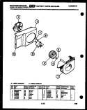 AIR HANDLING PARTS Diagram and Parts List for AH154L2T1  Frigidaire Air Conditioner