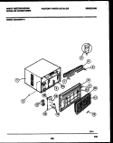 CABINET PARTS Diagram and Parts List for WAH106P1T1  Frigidaire Air Conditioner